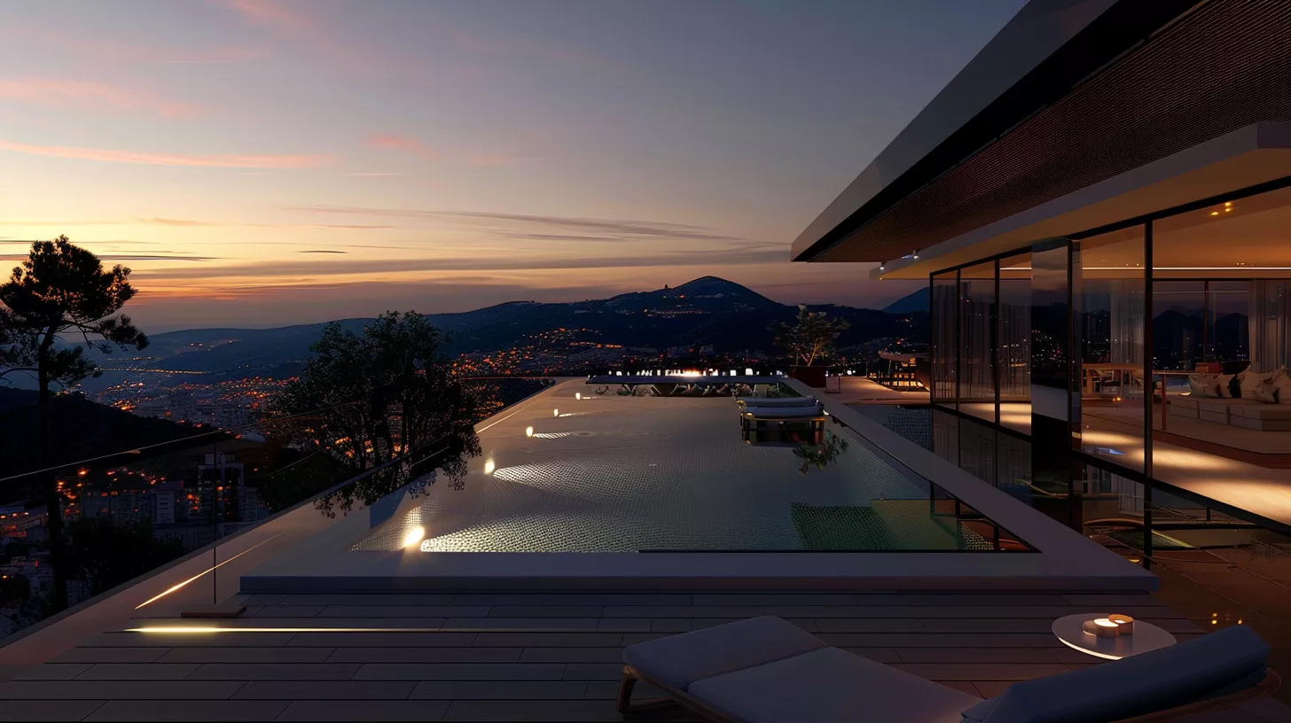 مسبح لا متناهي على سطح فندق فاخر بإطلالة مذهلة ولمسة استرخاء عالمية	